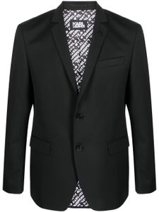 Karl Lagerfeld blazer Clever à simple boutonnage - Noir