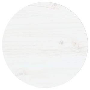 Tafelblad 30x2,5 cm massief grenenhout wit