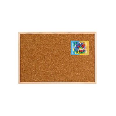Kurken prikborden inclusief gekleurde punaises 60 x 45 cm