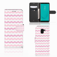 Samsung Galaxy J6 2018 | Telefoon Hoesje | Waves Roze