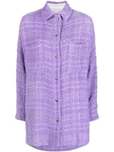 IRO veste en tweed à boutonnière - Violet