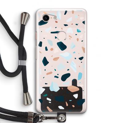 Terrazzo N°13: Pixel 3 Transparant Hoesje met koord