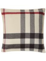 Burberry coussin à motif Vintage Check - Blanc