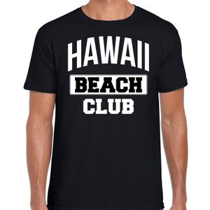 Hawaii beach club zomer t-shirt zwart voor heren