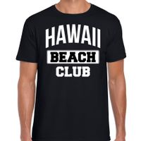 Hawaii beach club zomer t-shirt zwart voor heren - thumbnail