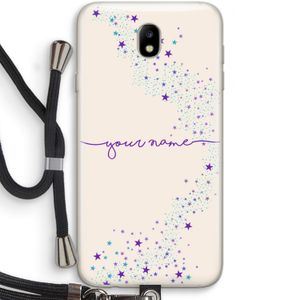 Sterren: Samsung Galaxy J7 (2017) Transparant Hoesje met koord