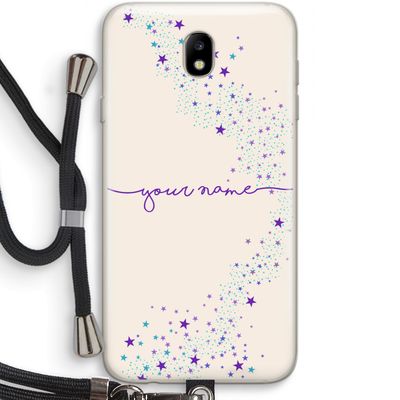 Sterren: Samsung Galaxy J7 (2017) Transparant Hoesje met koord