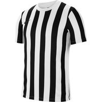 Nike Striped Division IV Voetbalshirt Wit Zwart - thumbnail