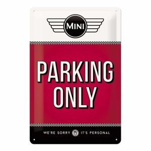 Nostalgic Art wandbord/muurplaatje - metaal - Mini Parking Only - 20 x 30 cm