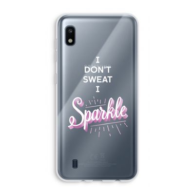 Sparkle quote: Samsung Galaxy A10 Transparant Hoesje