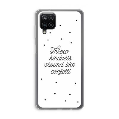 Confetti: Samsung Galaxy A12 Transparant Hoesje