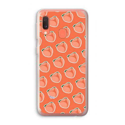 Just peachy: Samsung Galaxy A20e Transparant Hoesje