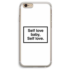 Self love: iPhone 6 Plus / 6S Plus Transparant Hoesje