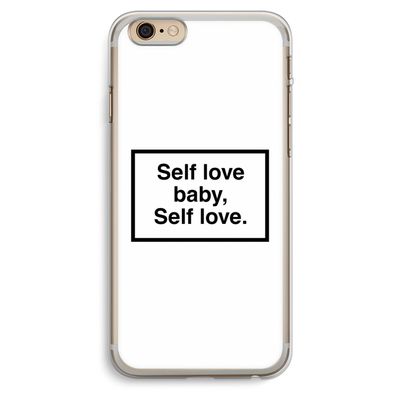 Self love: iPhone 6 Plus / 6S Plus Transparant Hoesje