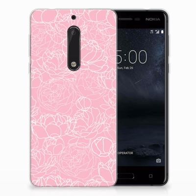 Nokia 5 | TPU Case | White Flowers