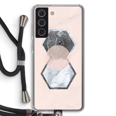 Creatieve toets: Samsung Galaxy S21 FE Transparant Hoesje met koord