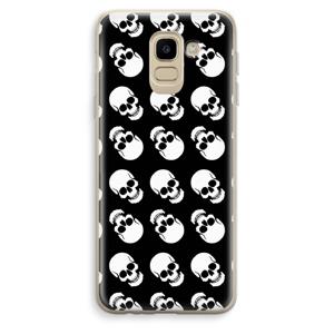 Musketon Skulls: Samsung Galaxy J6 (2018) Transparant Hoesje