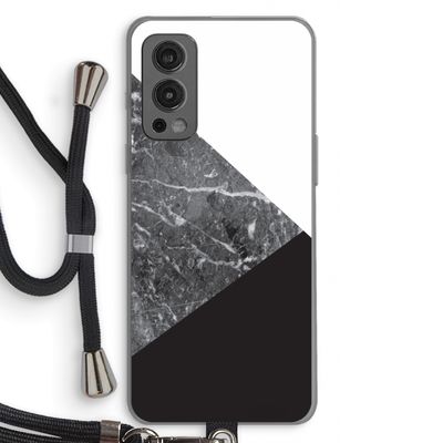 Combinatie marmer: OnePlus Nord 2 5G Transparant Hoesje met koord
