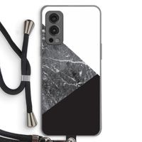 Combinatie marmer: OnePlus Nord 2 5G Transparant Hoesje met koord Combinatie marmer: OnePlus Nord 2 5G Transparant Hoesje met koord