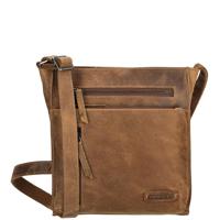 Enrico Benetti Leren Schoudertas Genua Camel