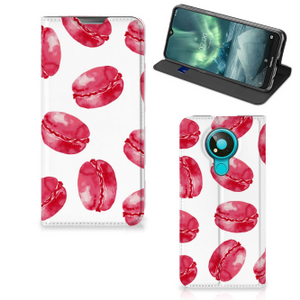 Nokia 3.4 Flip Style Cover Pink Macarons