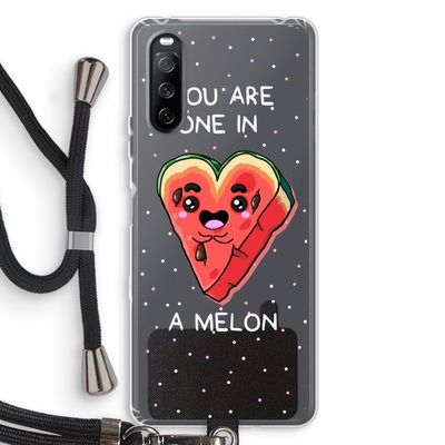 One In A Melon: Sony Sony Xperia 10 III Transparant Hoesje met koord