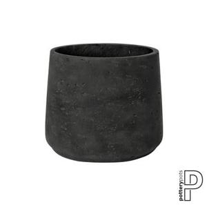 Pottery Pots Bloempot Patt Black washed-Zwart D 34 cm H 28.5 cm