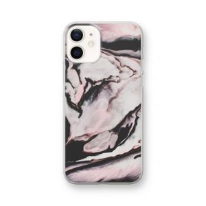 Roze stroom: iPhone 12 Transparant Hoesje