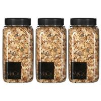 Mica decorations decoratie/hobby steentjes - lichtbruin - 1950 ml - 5-8 mm