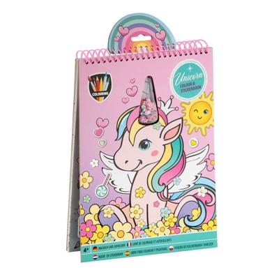 Creative Craft Group Kleur en stickerboek eenhoorn