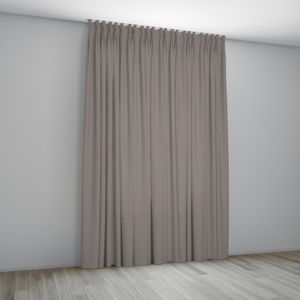 Overgordijn Bordeaux Taupe Coupage