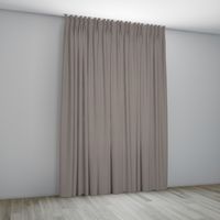 Overgordijn Bordeaux Taupe Coupage