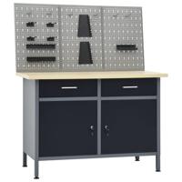 Werkbank met 3 wandpanelen