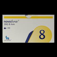 Novo Nordisk Novofine naalden 0.30 x 8 mm 30 gram 100 Stuks