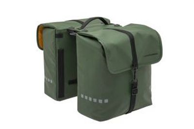 New looxs odense dubbele fietstas - groen - 39l