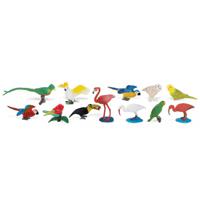 Speelgoed figuren - tropische vogels - 11x - plastic - speelfiguren