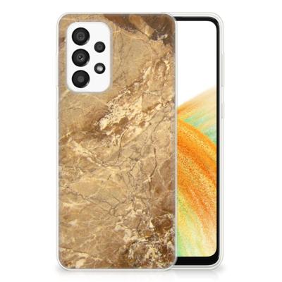 Samsung Galaxy A33 5G | TPU | Siliconen hoesje | Marmer Creme
