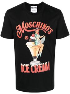 Moschino t-shirt à logo imprimé - Noir