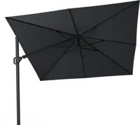 Platinum Sun & Shade zweefparasol challenger t2 premium matt black 300x300cm jet black