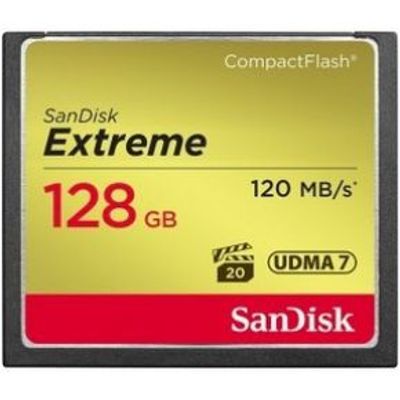 SanDisk CF Extreme 128GB flashgeheugen CompactFlash