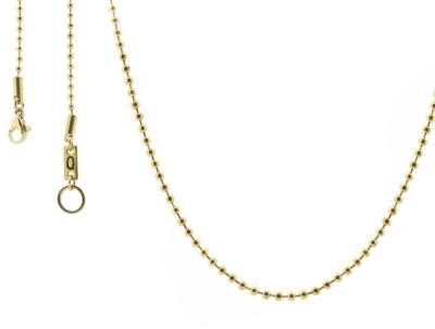 Qoss Ballchain Ketting Nicolien 2 mm 85 cm Goud