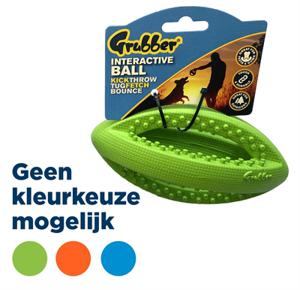 Happy pet Grubber interactieve rugbybal mini assorti