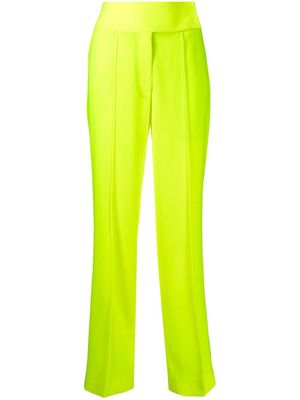 Christopher John Rogers pantalon de tailleur à coupe fuselée - Jaune