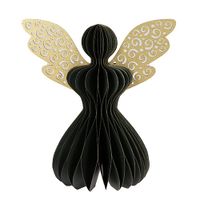 Papieren Engel Glitter 30 cm - Donkergroen - Buitengewoon de boet