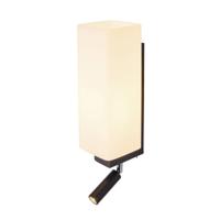 SLV Slaapkamer wandlampQuadrass zwart - 1003428