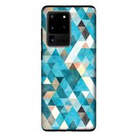 Gekleurde driehoekjes blauw: Samsung Galaxy S20 Ultra Tough Case