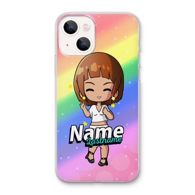 Chibi Maker vrouw: iPhone 13 Transparant Hoesje