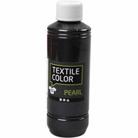 Creativ Company Textielkleur, parelmoer, grijs, 250 ml/ 1 fles