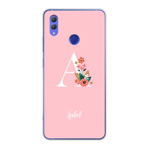 Pink Bouquet: Honor Note 10 Transparant Hoesje