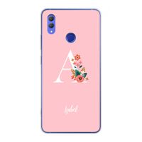 Pink Bouquet: Honor Note 10 Transparant Hoesje
